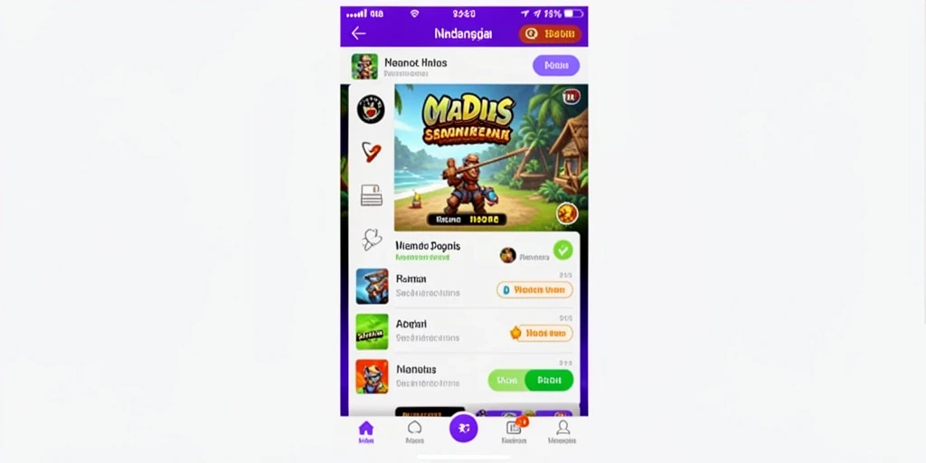 Fitur interaktif yang mempermudah navigasi dalam game.